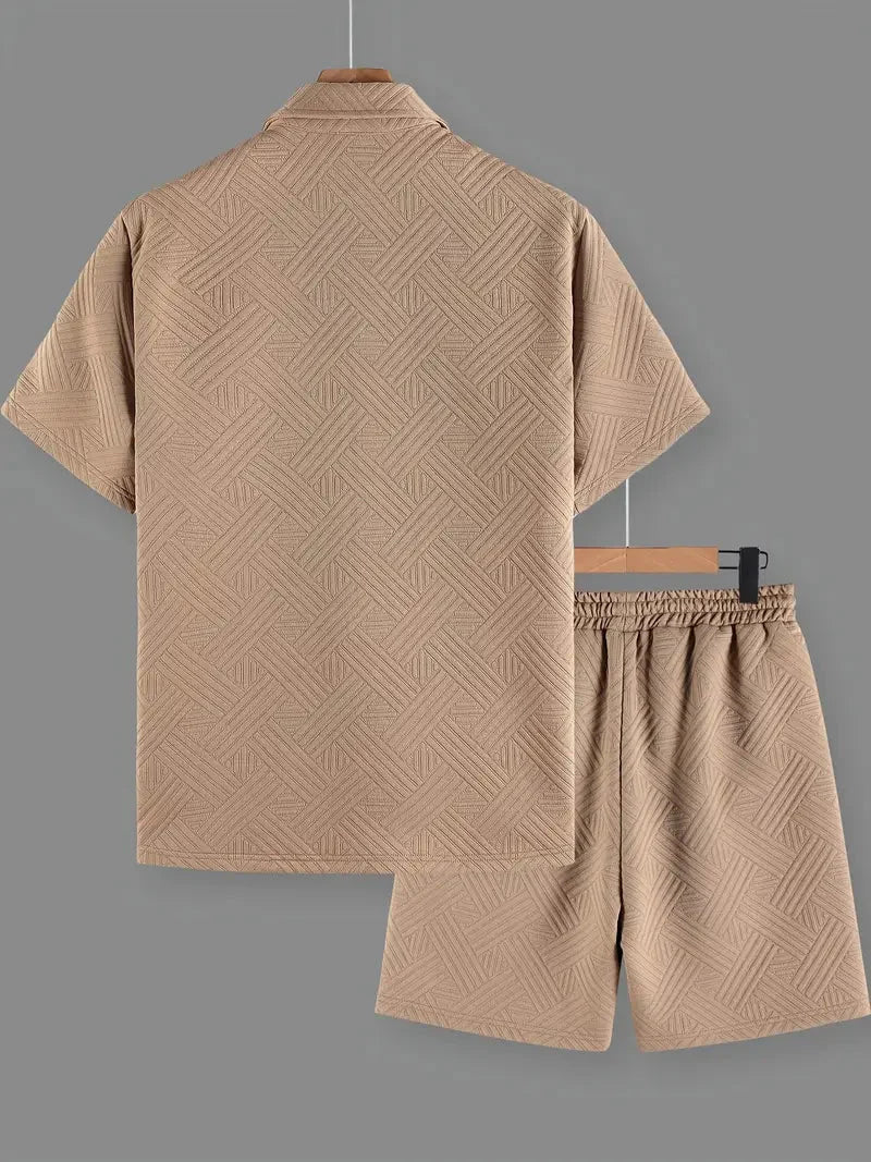 [BUY 1 GET 1 FREE] Lisbon Premium Shirt & Shorts Set