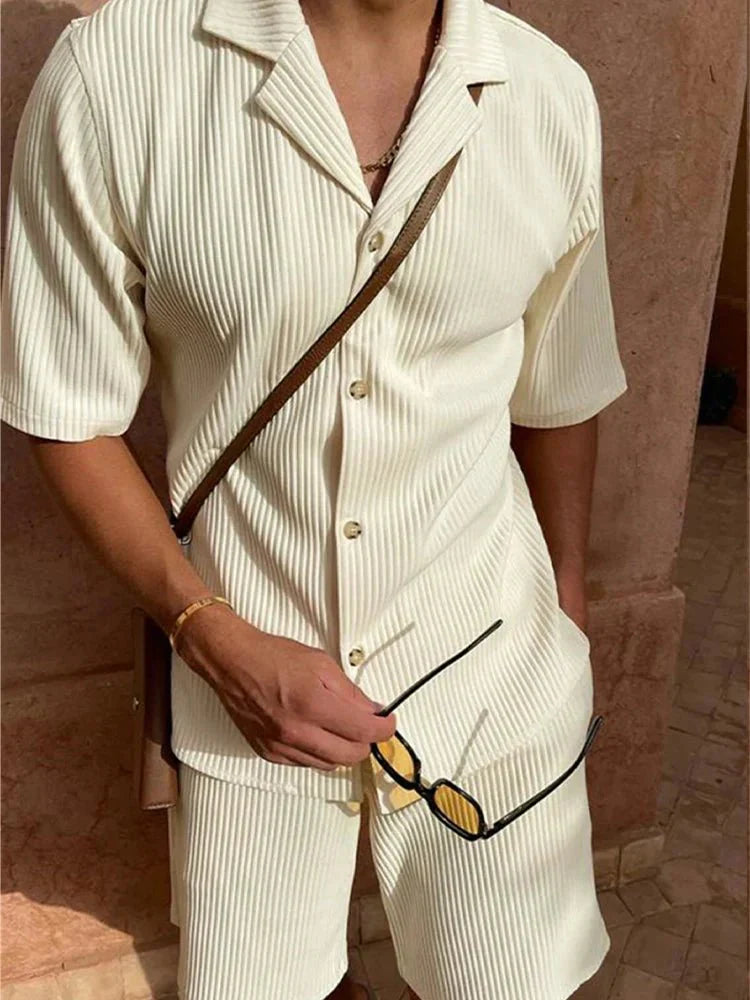 [BUY 1 GET 1 FREE] Madrid Premium Shirt & Shorts Set