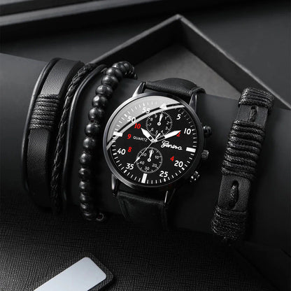 [BUY 1 GET 3 FREE] Geneva Chronos Men's Watch Kit + 3 Bracelets